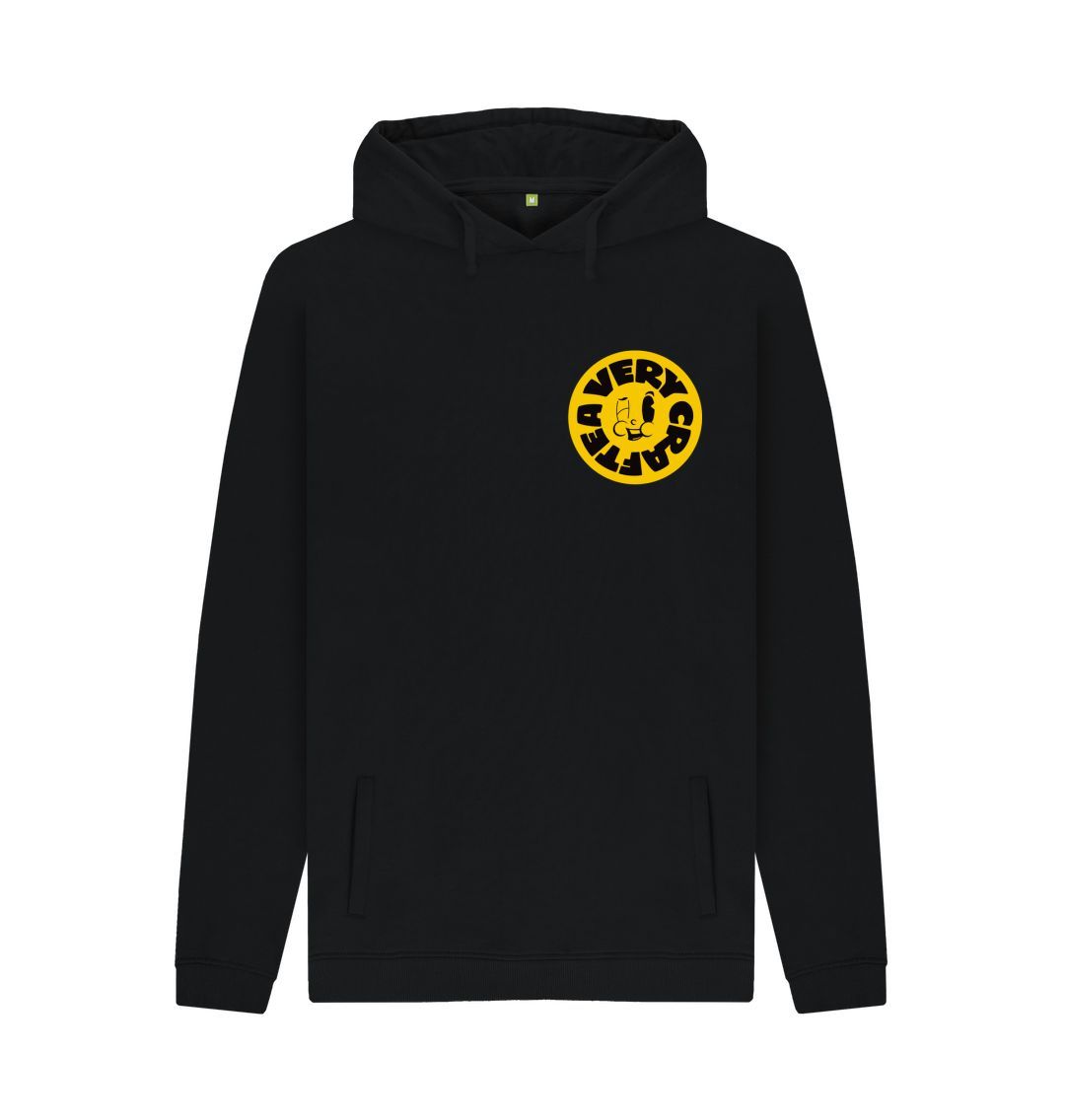Black Branded Hoodie