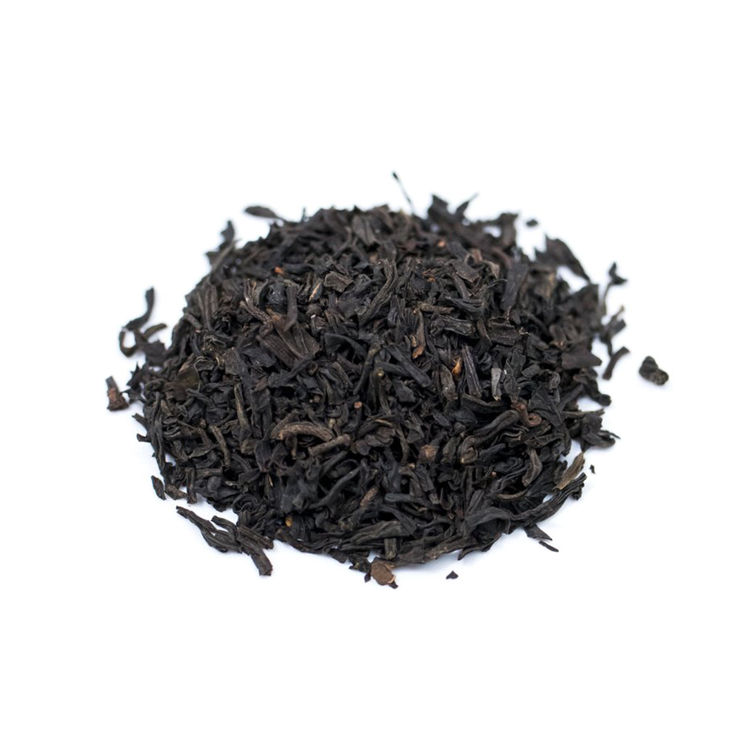 Close up of China Keemun loose leaf black tea from Very Craftea