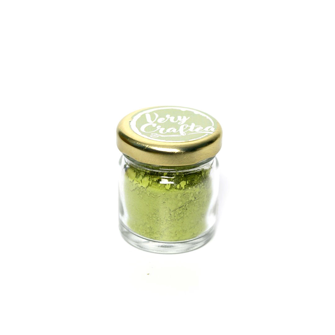 10g of Matcha Powdered Loose Leaf Green Tea in Glass Jar from Very Craftea
