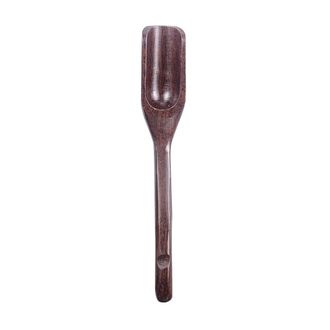 Wooden tea scoop in ebony from Very Craftea